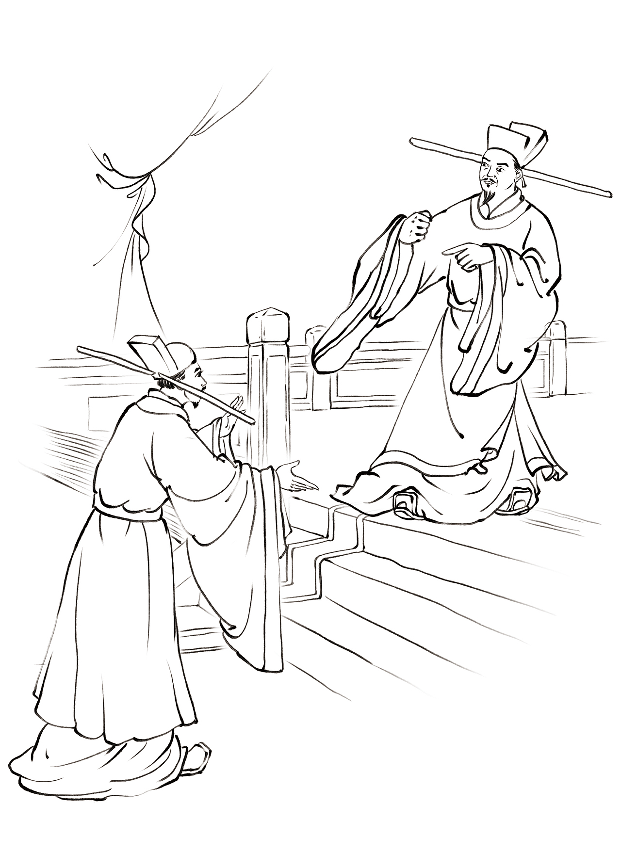 儿童图书插图《文豪武将辛弃疾》