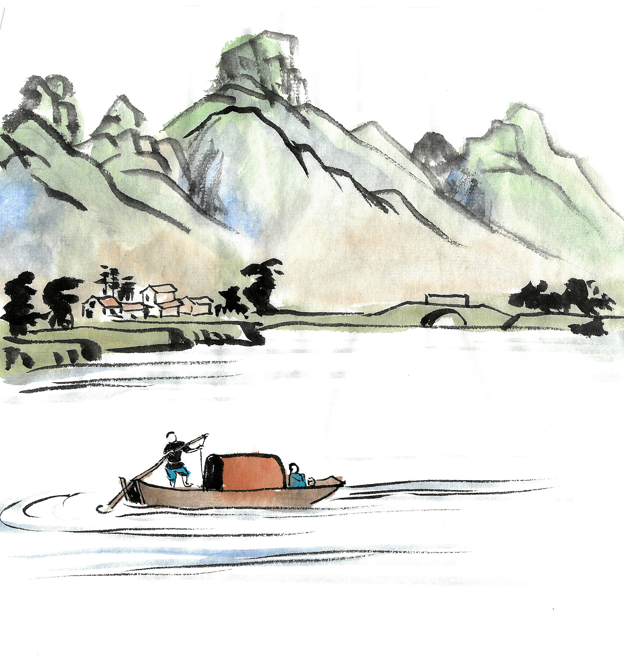 学画丰子恺（图ZMzUyNDY2MDMy） - 绘本 - 站酷设计师牧云书舍原创素材 - 站酷ZCOOL