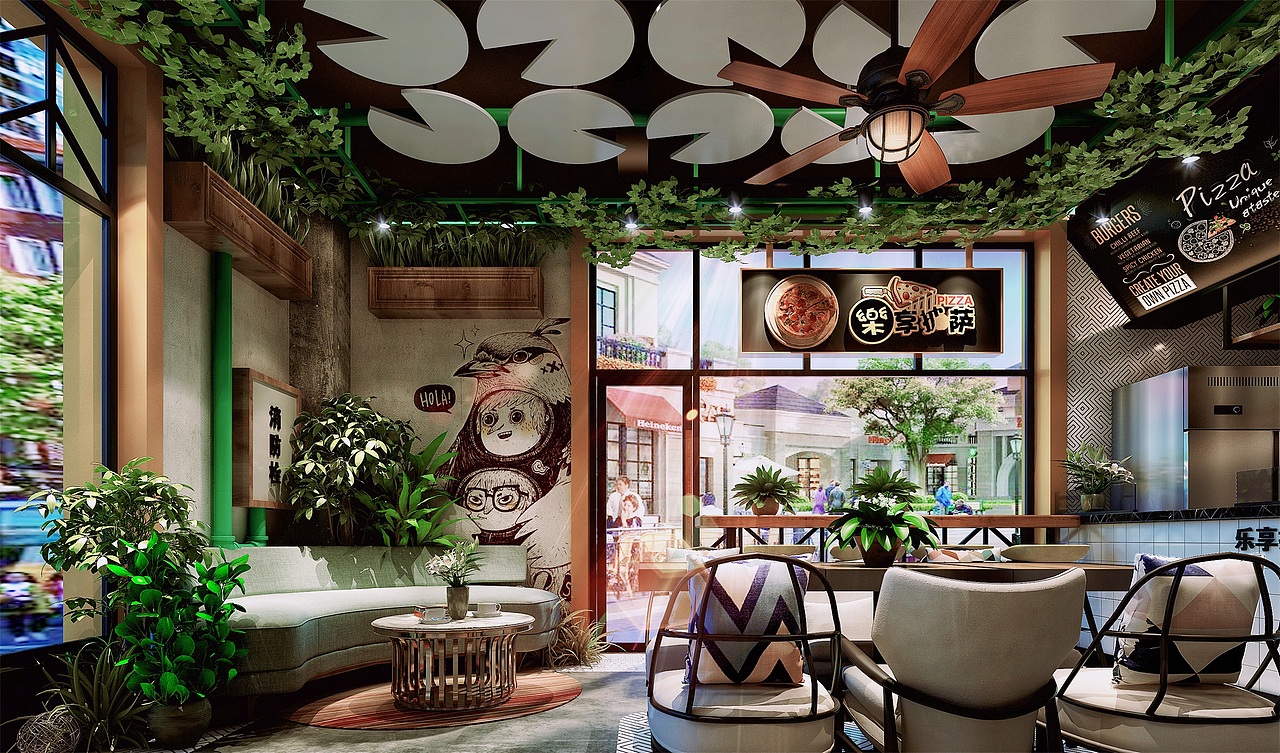 披萨的惬意时光