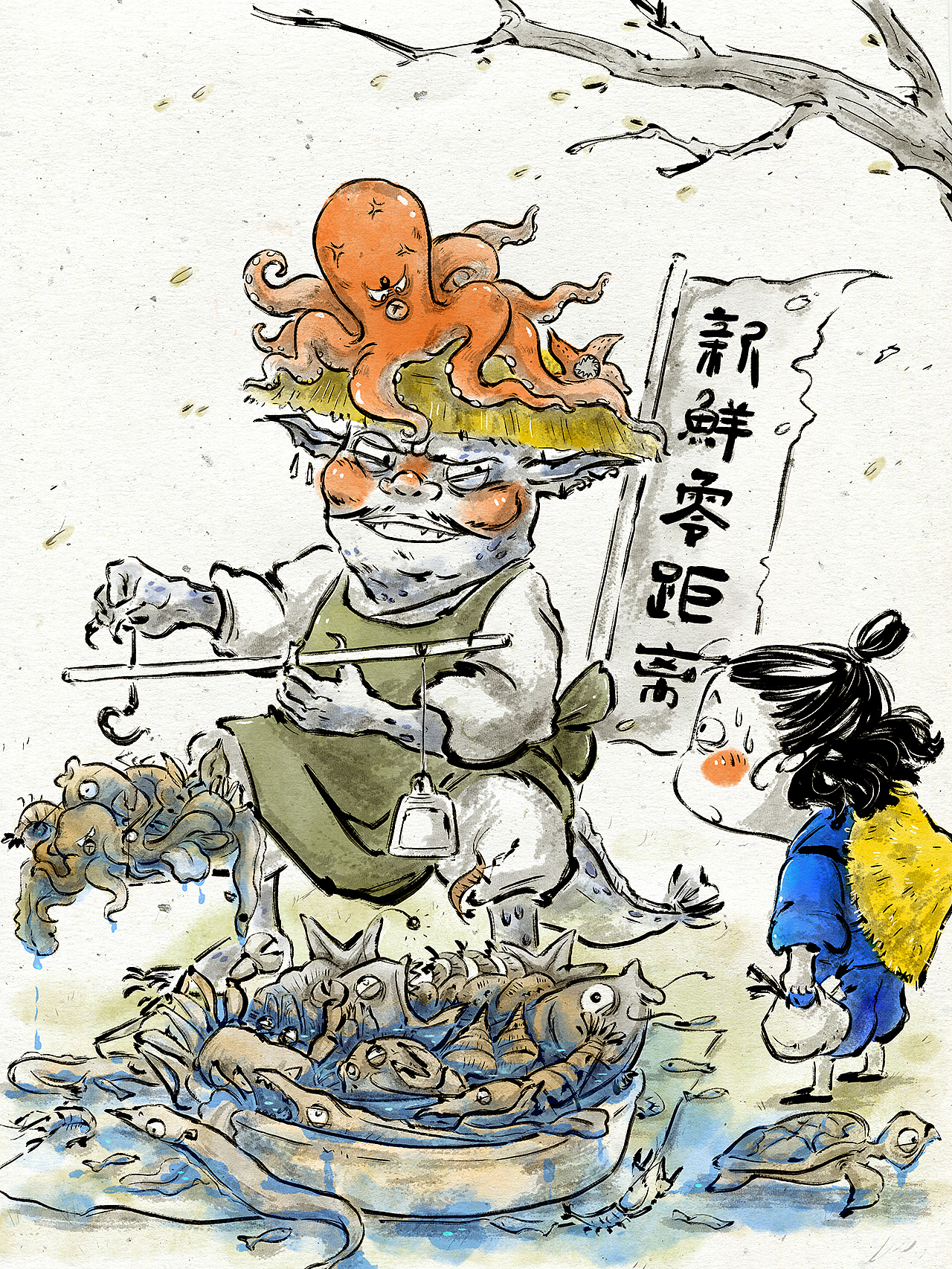 插画&动画|哪里有最新鲜的海货?