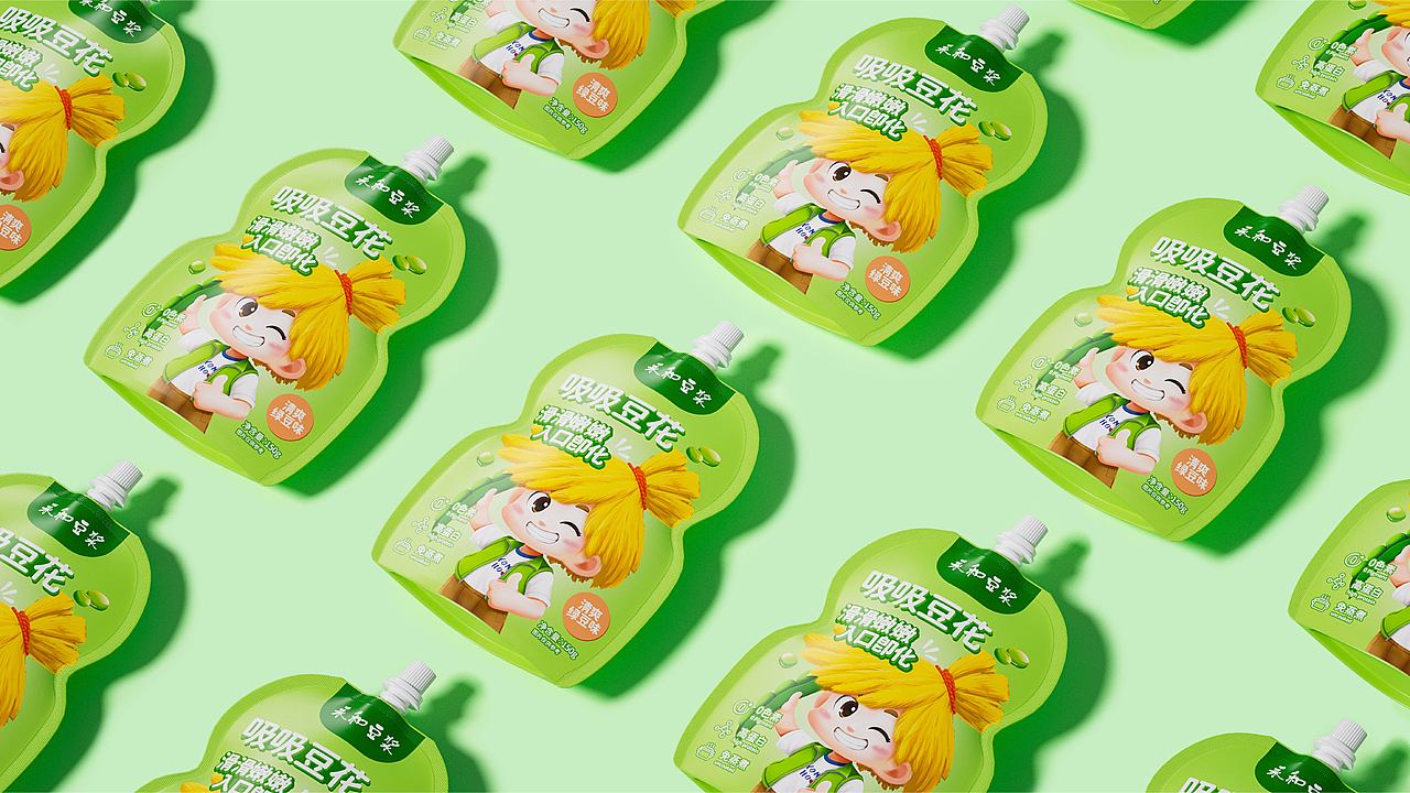 永和豆浆｜吸吸豆花包装设计（图ZMzY0Nzg3NTMy） - 包装 - 站酷设计师落夜Night原创素材 - 站酷ZCOOL