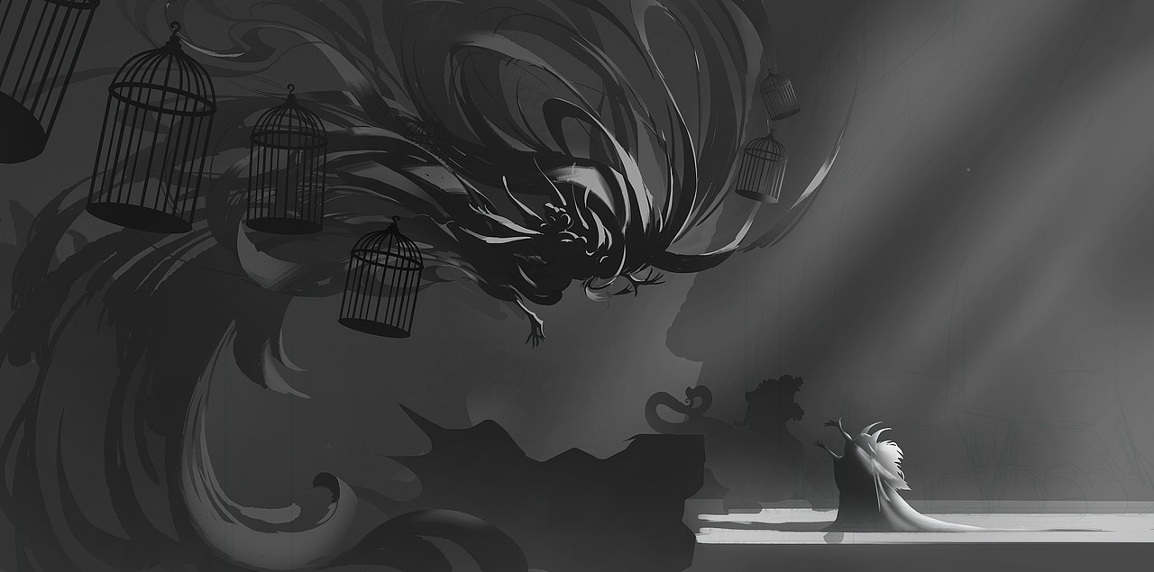 个人原创插画|祭师与壁画（图ZMzU5MTYxOTky） - 艺术插画 - 站酷设计师耀爱画画原创素材 - 站酷ZCOOL