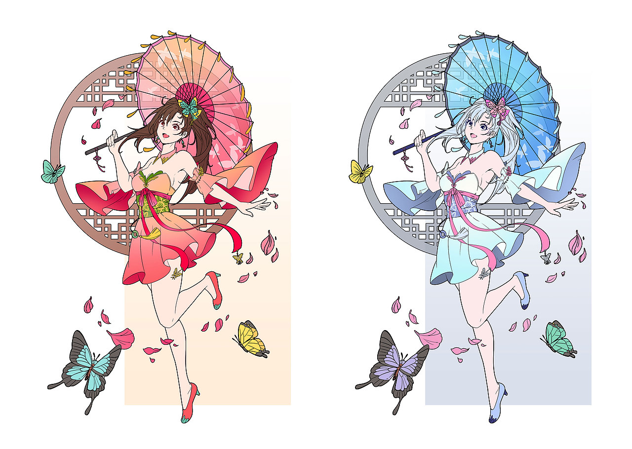 两种配色方案尝试