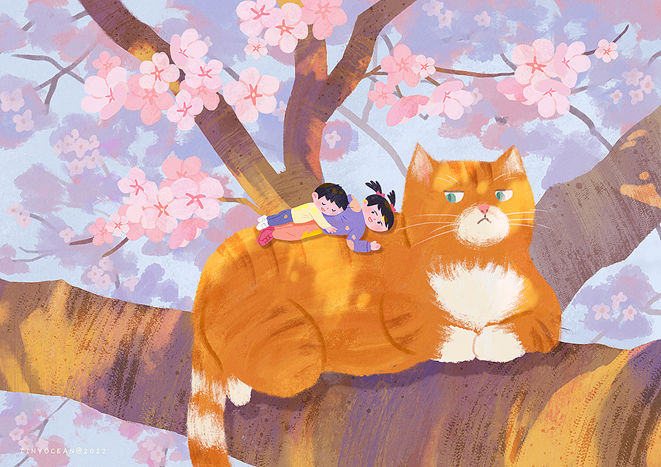 有我陪你长大/60天色彩速涂（图ZMzA0Nzc5MDA4） - 创作习作 - 站酷设计师豆丁洋原创素材 - 站酷ZCOOL