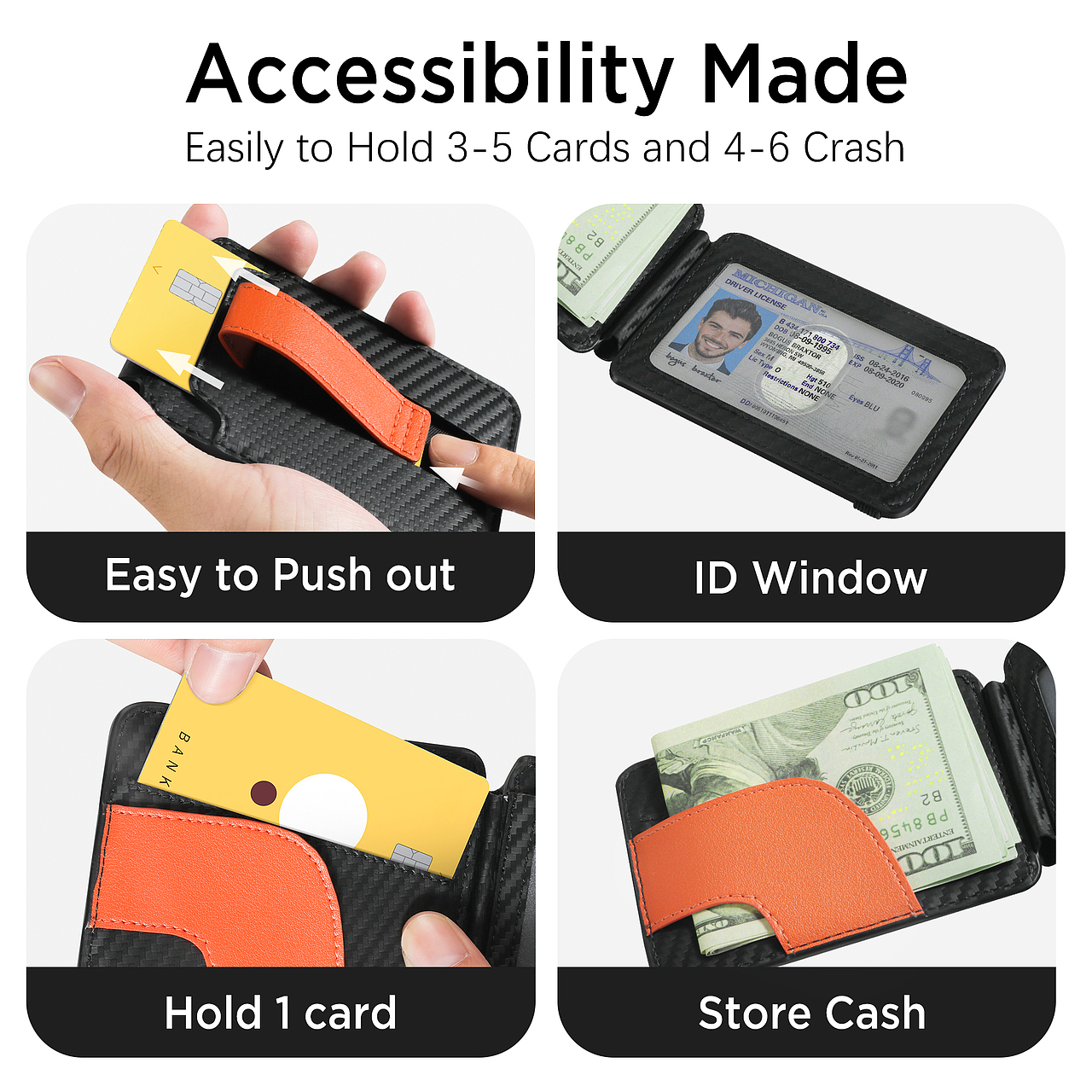 亚马逊高级磁吸支架男士钱包渲染设计