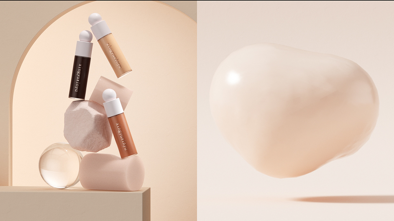 粉底液产品动画练习