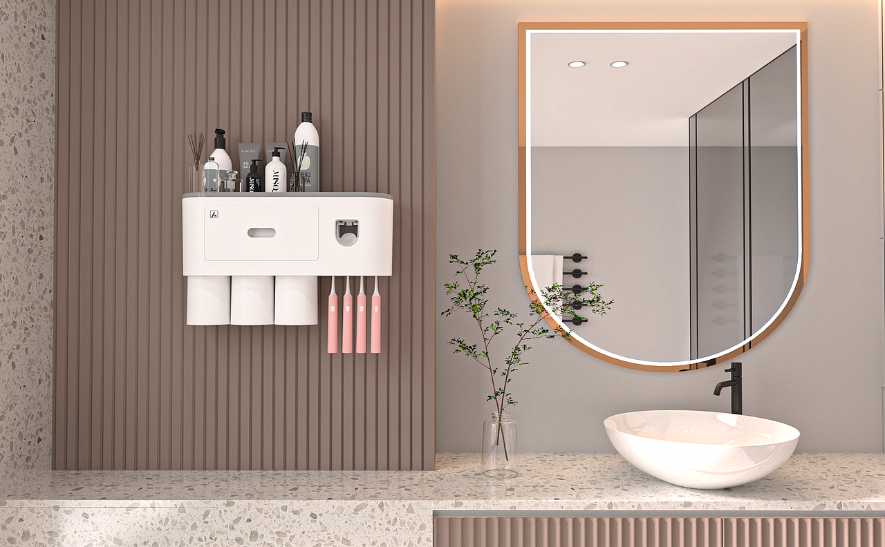 牙刷架渲染【合作】