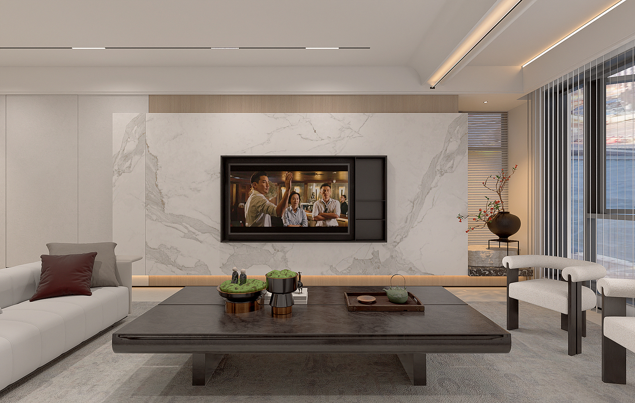 永玺府室内设计案例表现（图ZMzE1NTcxMDQ0） - 家装设计 - 站酷设计师羽沫设计原创素材 - 站酷ZCOOL