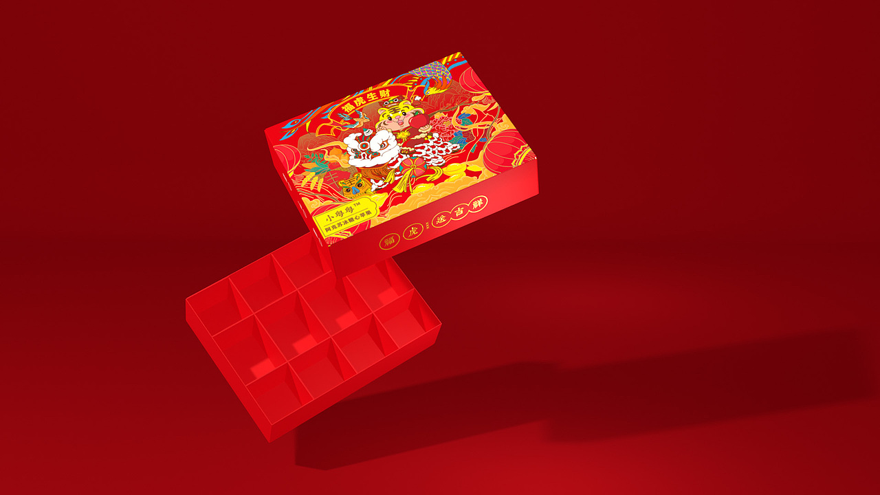 福虎生财苹果包装