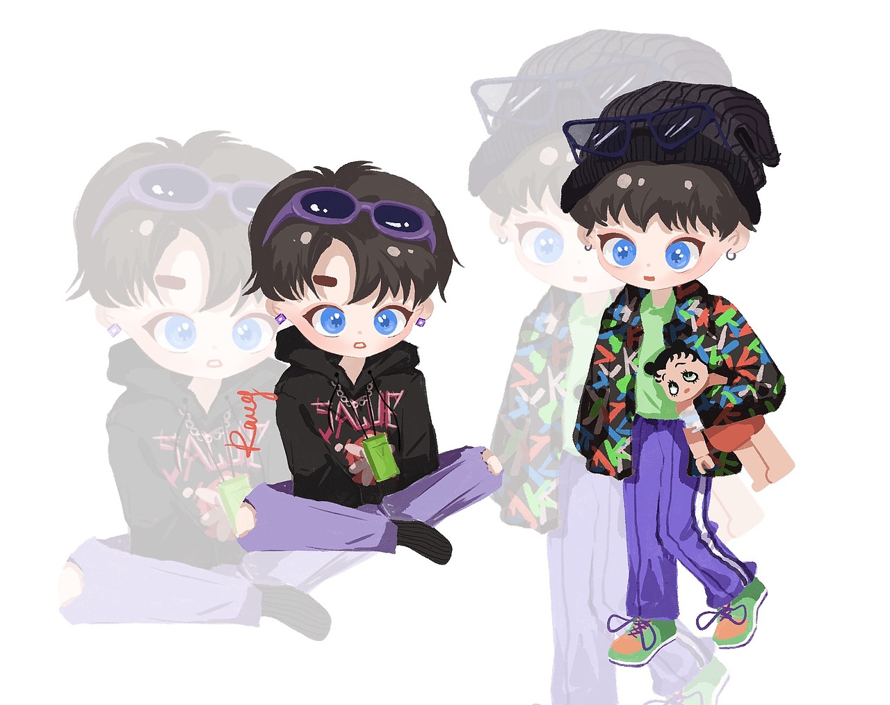 Aran的刘雨昕手绘人物创作系列1