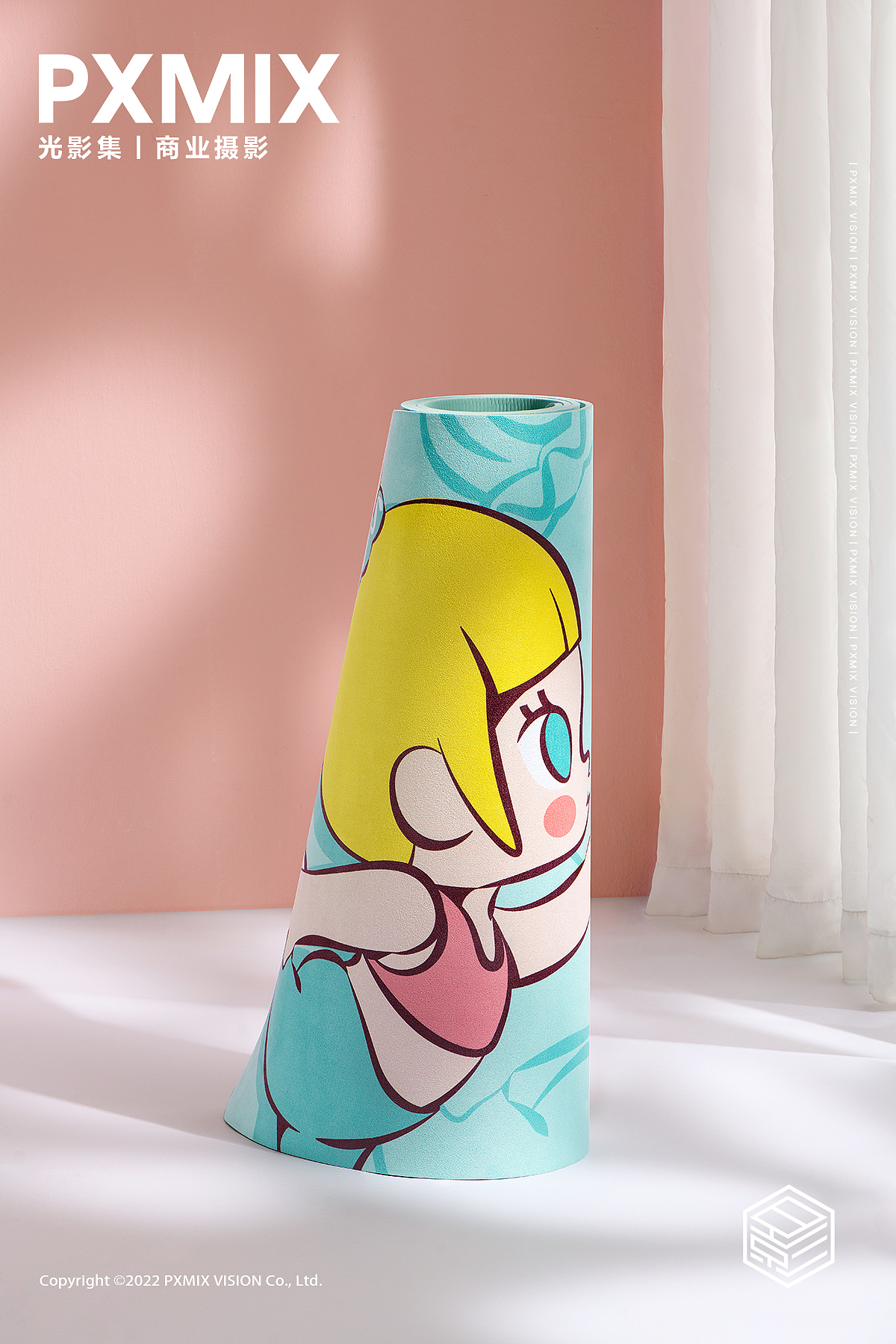 生活用品摄影丨泡泡玛特 瑜伽垫&玻璃杯 x 光影集PXMIX（图ZMzU3MTI5MjA0） - 产品摄影 - 站酷设计师光影集原创素材 - 站酷ZCOOL