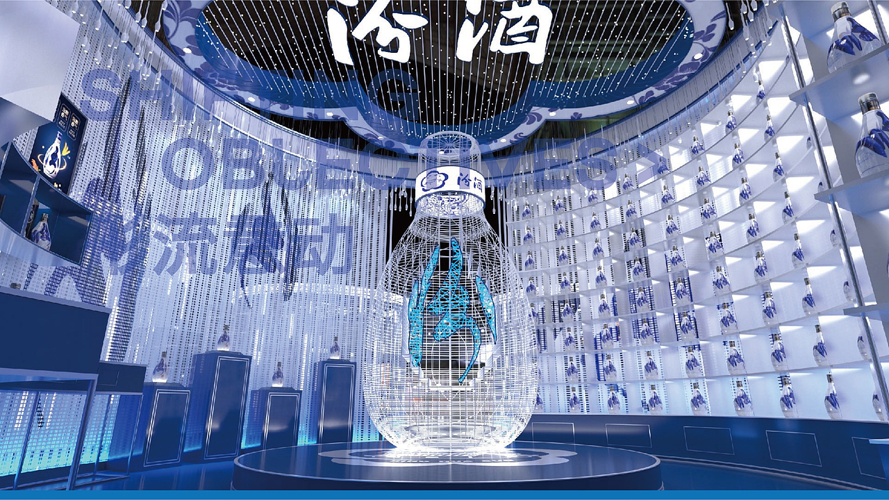 山西汾酒城市展厅（快闪店）Exhibition Design（图ZMzAyMTYwMjE2） - 展陈设计 - 站酷设计师SOD_形流意动设计原创素材 - 站酷ZCOOL
