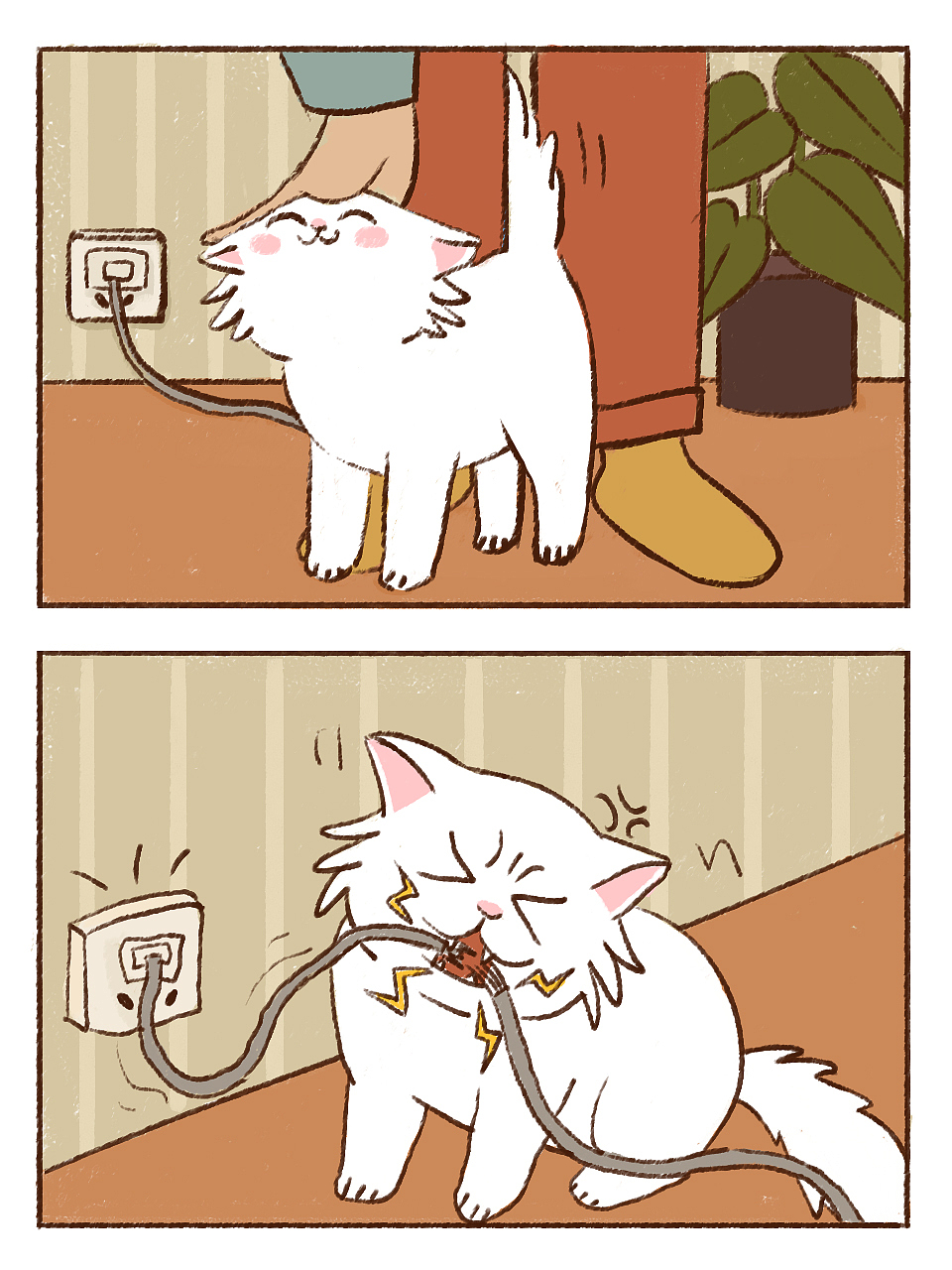 办公喵喵的日常（图ZMzYxMDc1MjQ4） - 单幅漫画 - 站酷设计师luoyingegg原创素材 - 站酷ZCOOL