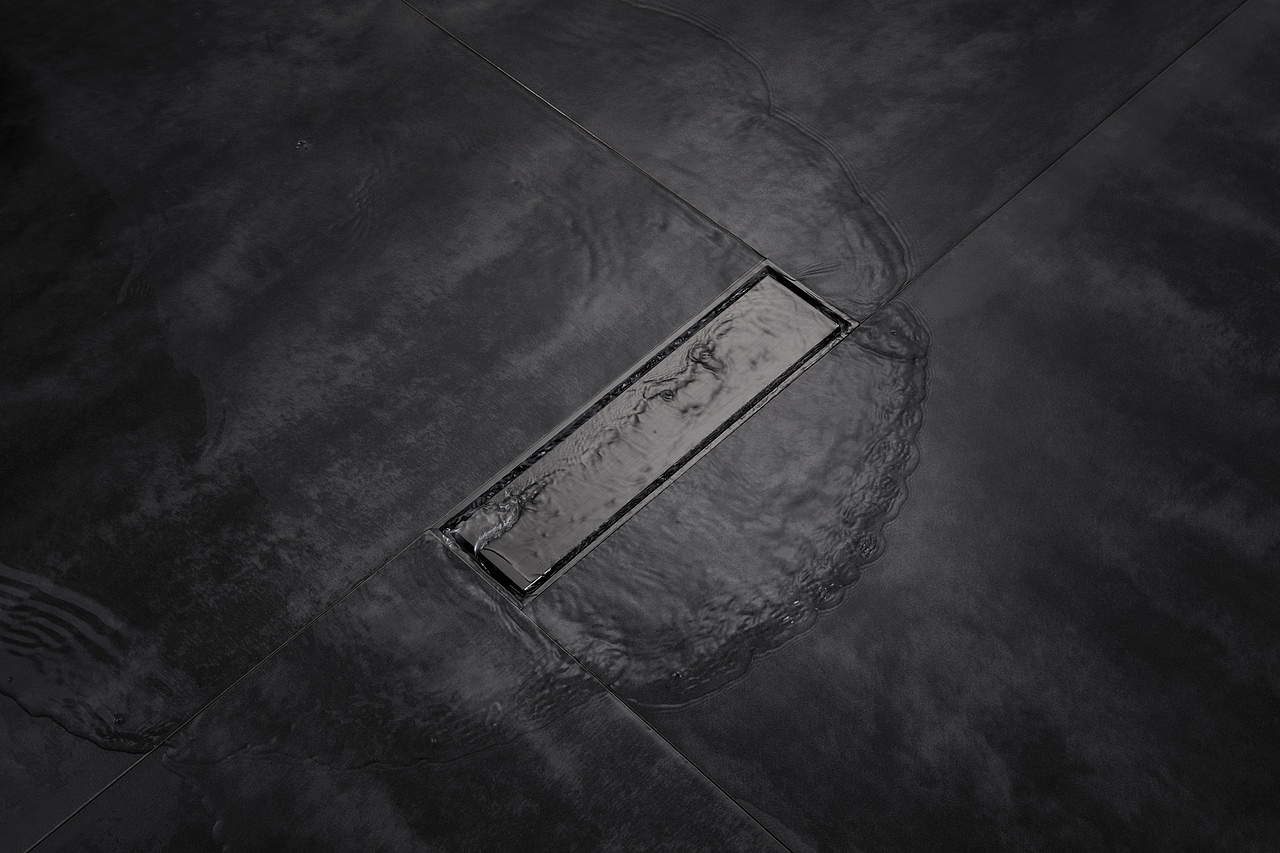 摄影作品 | 修图作品 枪灰色长条地漏拍摄修图