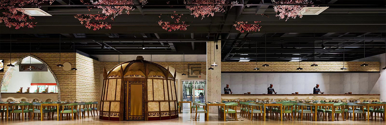 民族风的美食城我愿称之为西域火焰山风