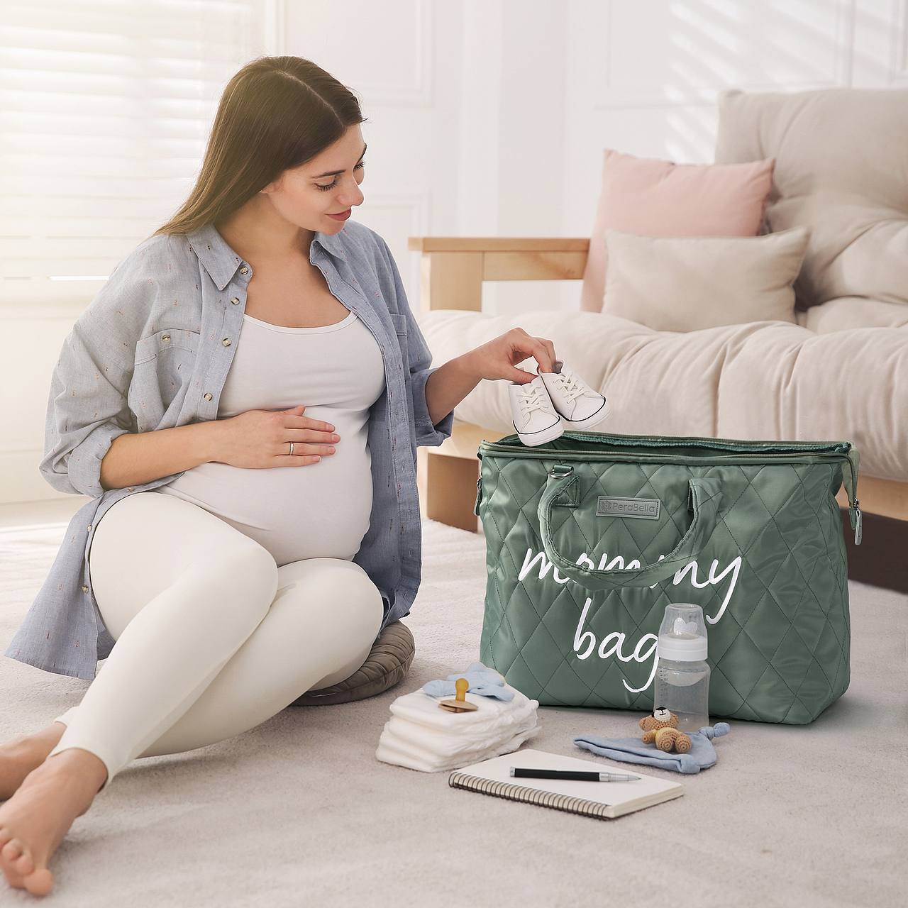 亚马逊产品图片拍摄制作，妈妈包图片制作