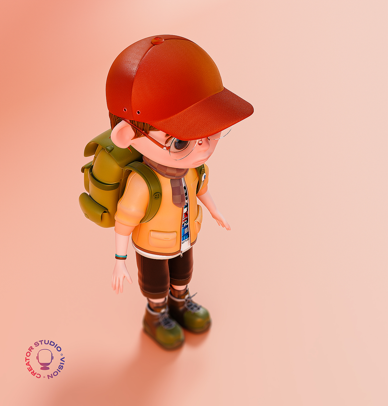 一个卡通IP角色Blender全流程练习（图ZMzYzMDA4MTA4） - 人物/生物 - 站酷设计师创造者工作室原创素材 - 站酷ZCOOL