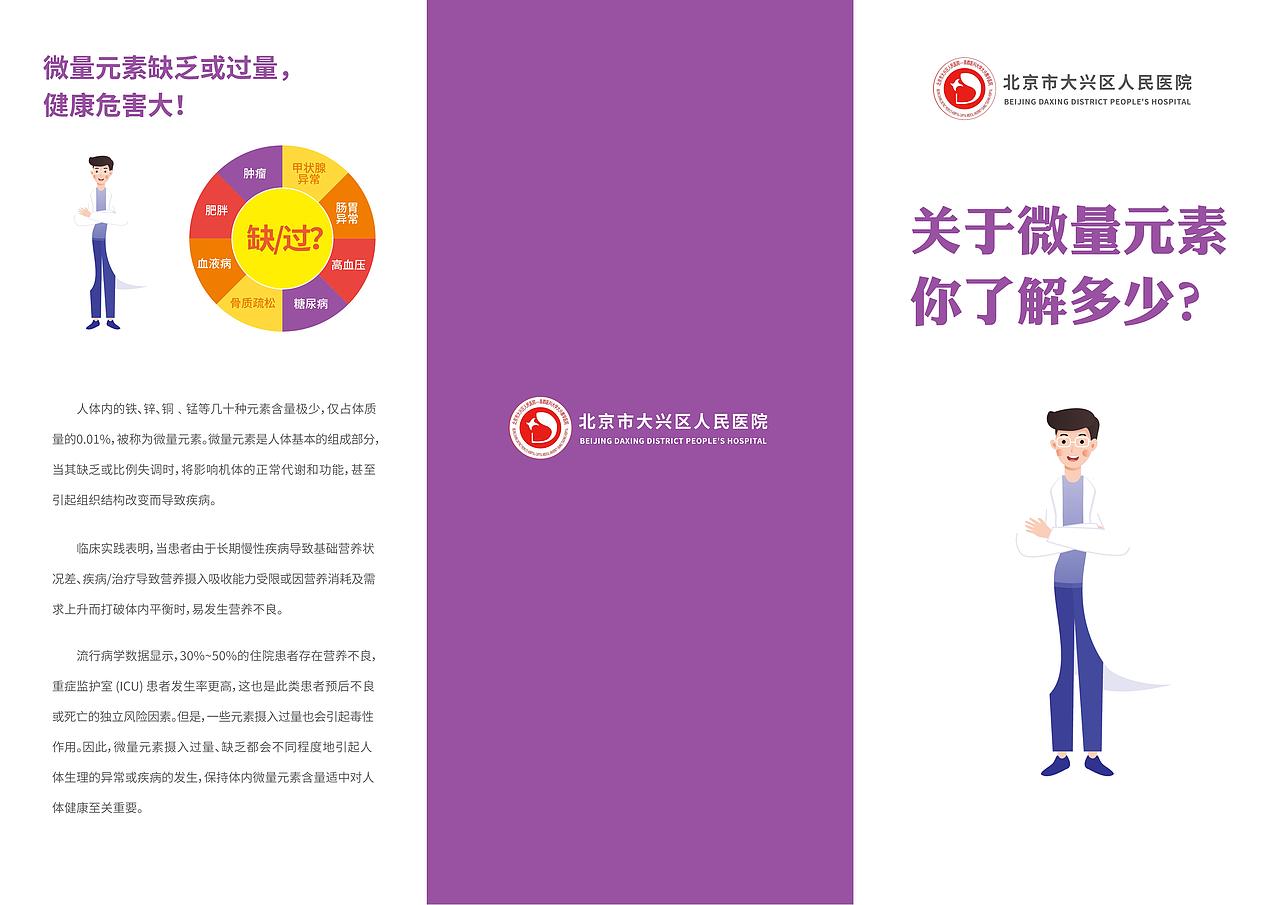 微量元素检测项目折页设计