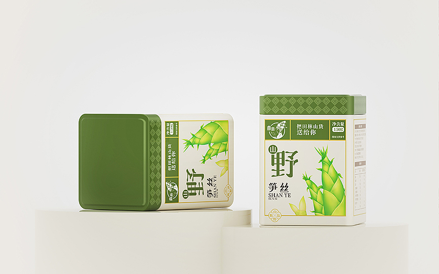 农产品包装 特产包装 竹笋包装  香菇包装  LOGO设计