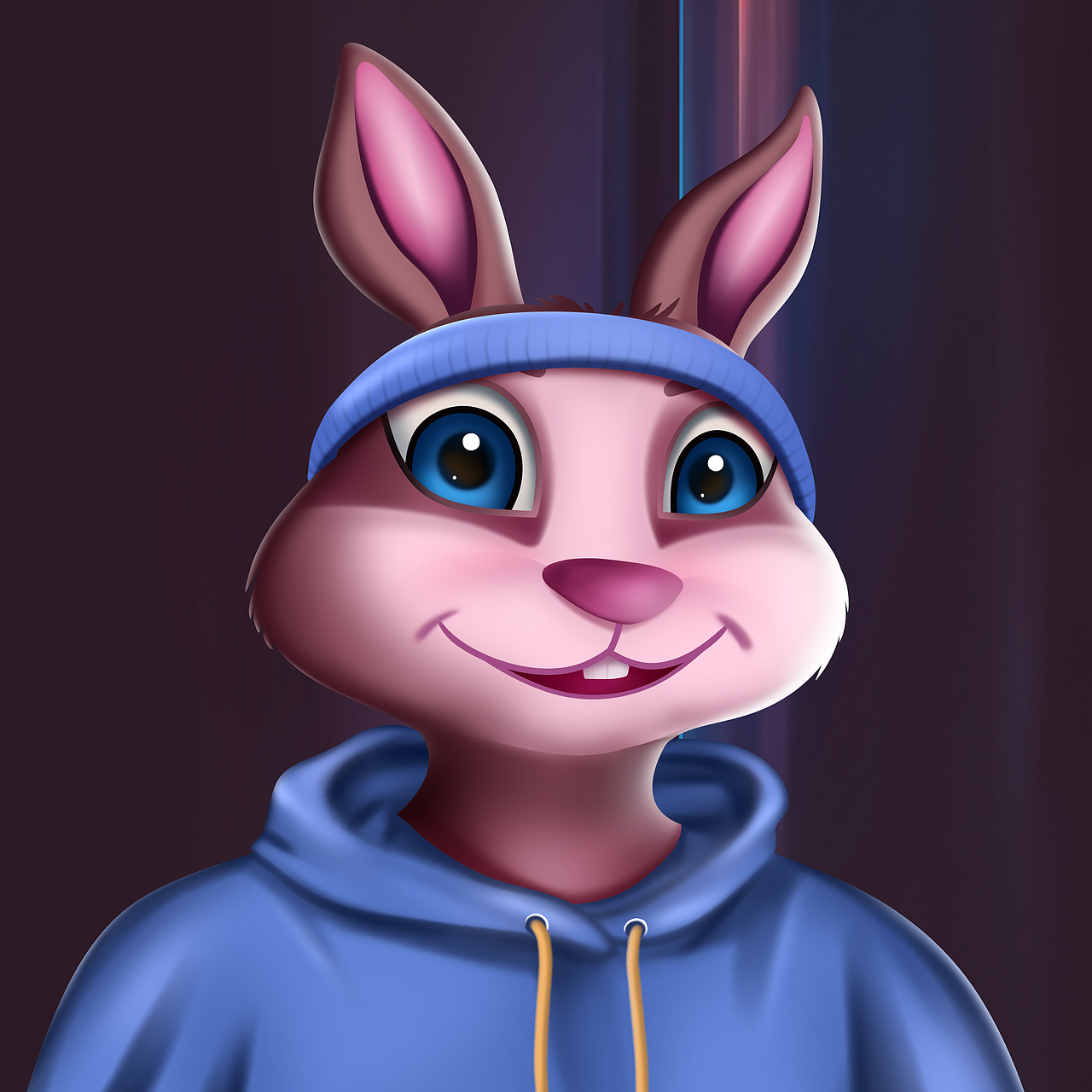 立体感兔子手机壳图案