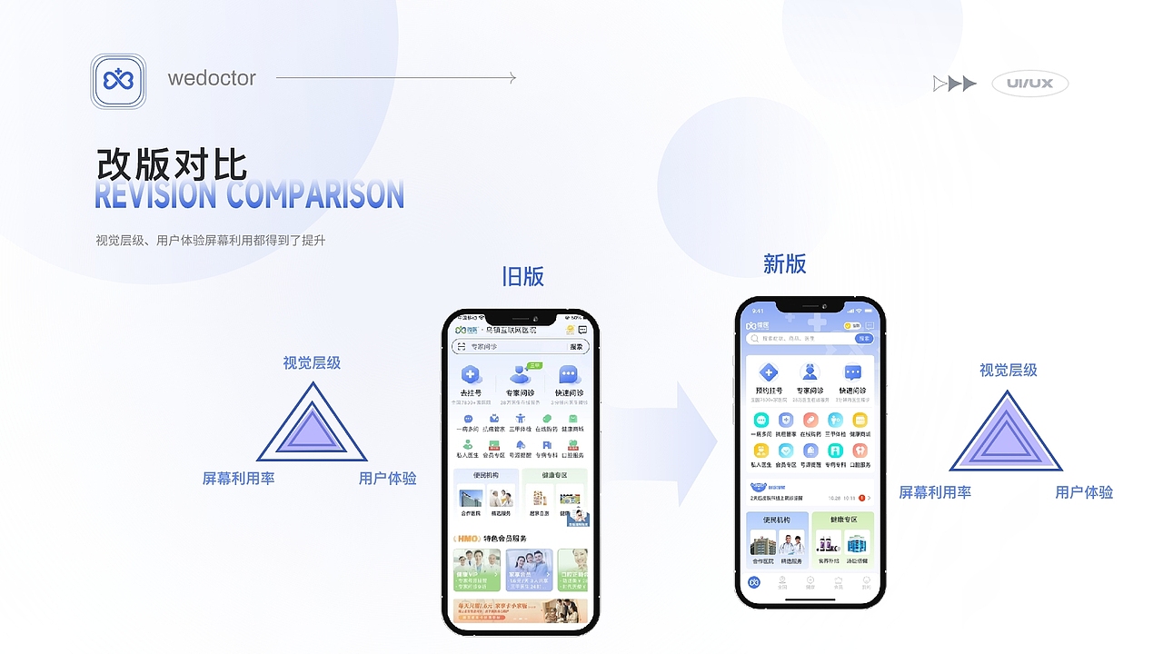 微医APP首页、个人中心页改版