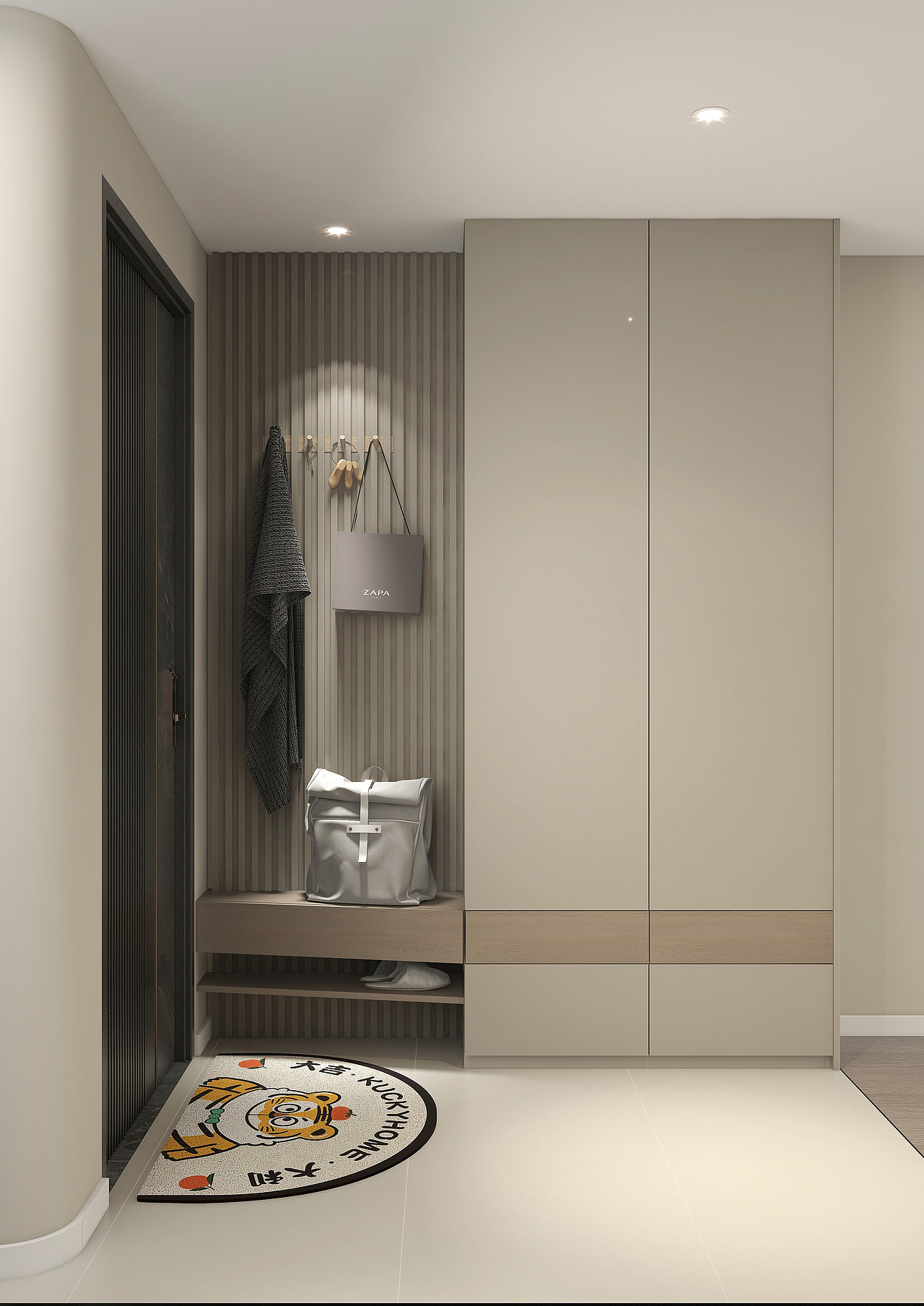 10月新作 | 75m² 治愈文艺奶油空间（图ZMzUzNzY4MTg0） - 家装设计 - 站酷设计师于境设计原创素材 - 站酷ZCOOL