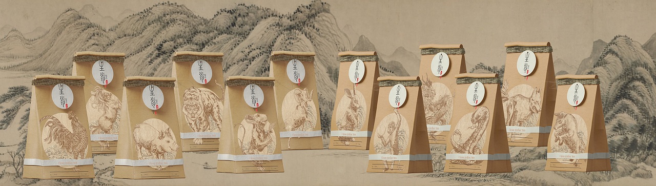 十二生肖创意包装插画-装饰性插画