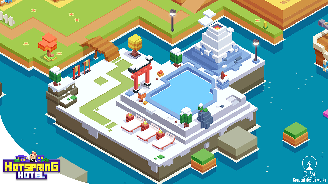 Hotspiring hotel 温泉酒店游戏美术（图ZMzM3MjQ2MDQw） - 游戏原画 - 站酷设计师顽力黄桃原创素材 - 站酷ZCOOL