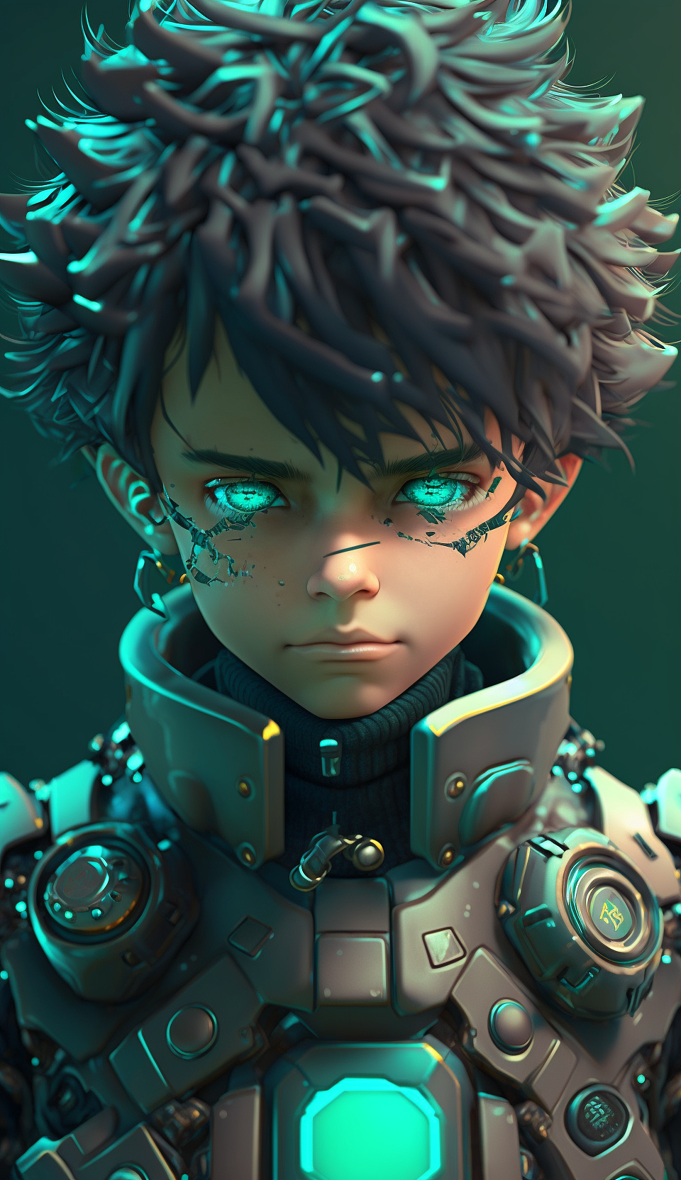 賽博朋克叛逆男孩~（圖ZMzQ2ODM2ODQ4） - 海報(bào) - 站酷設(shè)計(jì)師誠海Jerry原創(chuàng)素材 - 站酷ZCOOL