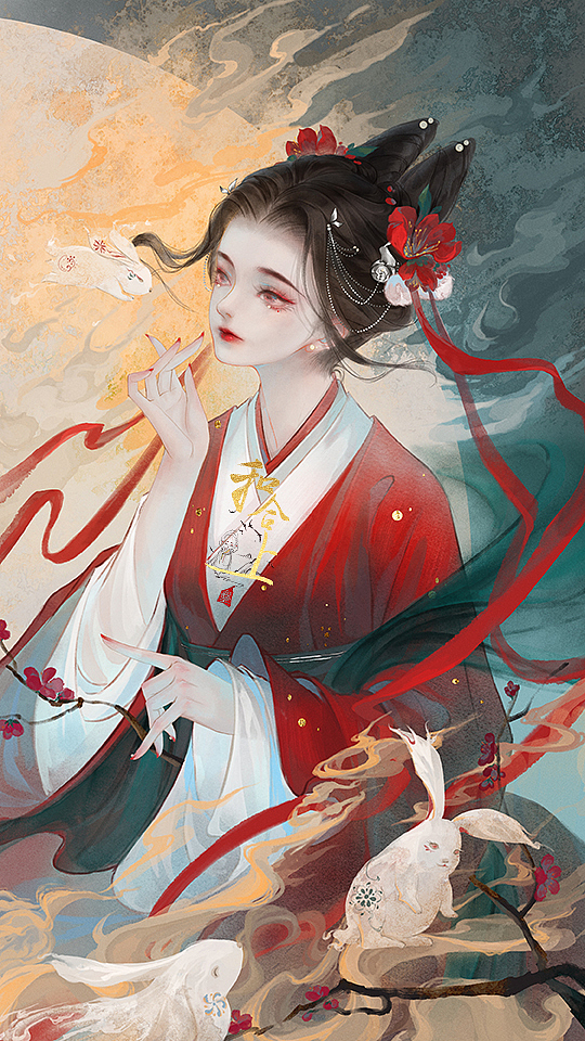 过年一起吃兔兔（图ZMzI3Mzg5NzY0） - 商业插画 - 站酷设计师和合上原创素材 - 站酷ZCOOL