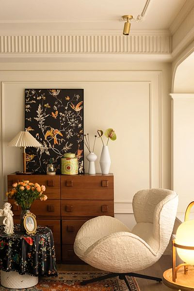 家装案例赏析——法式复古风,沦陷在电影氛围里的家