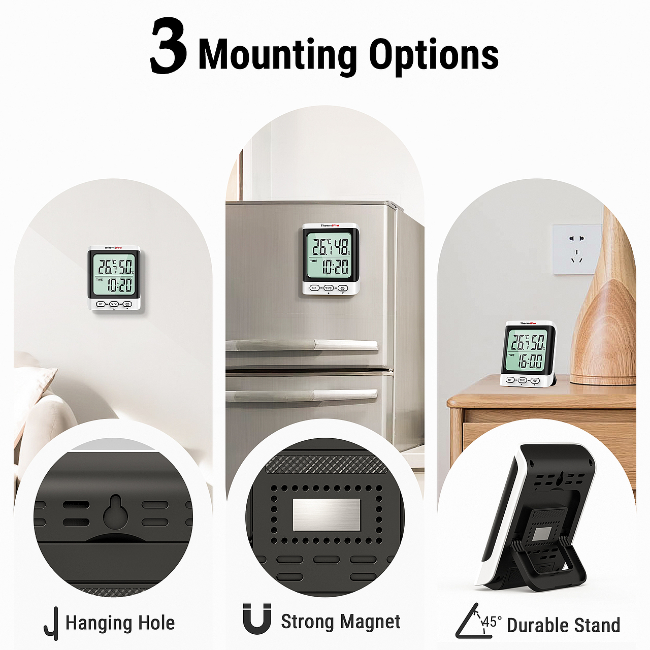 室内外温度计/计时器