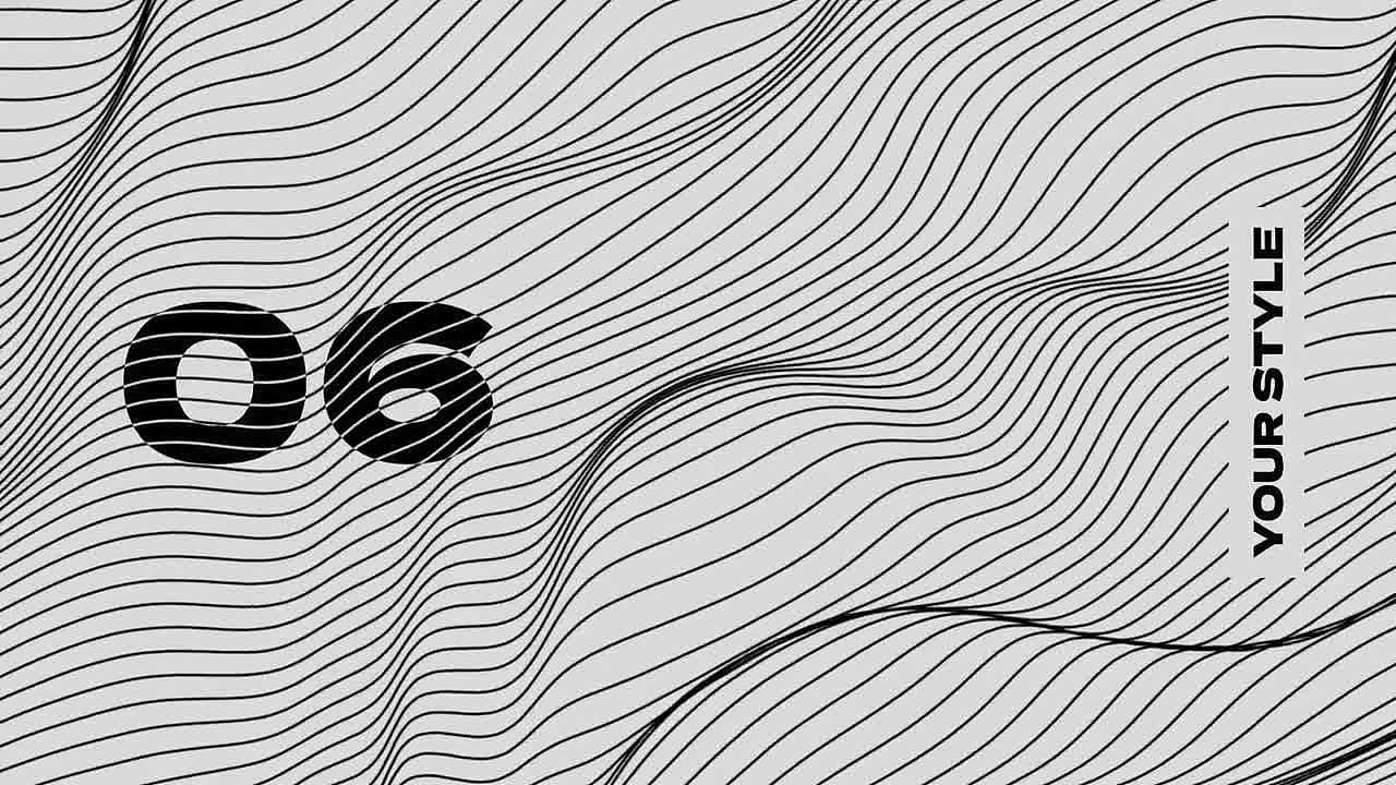 AE模板 | 现代抽象设计感线条片头