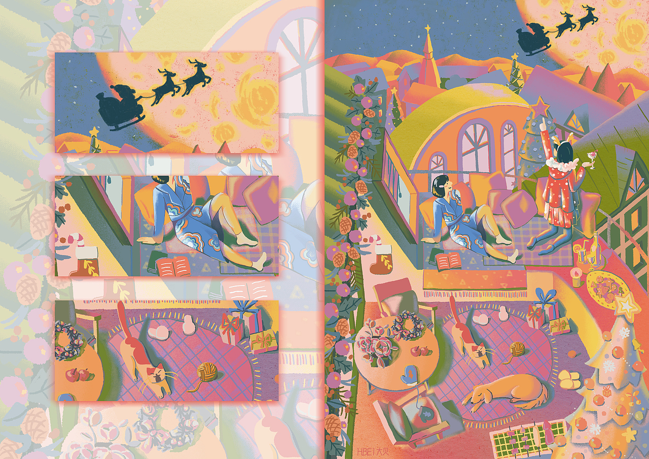 2021-2022春插画作品集（图ZMjk5MTg5NjY4） - 商业插画 - 站酷设计师HBei大贝原创素材 - 站酷ZCOOL