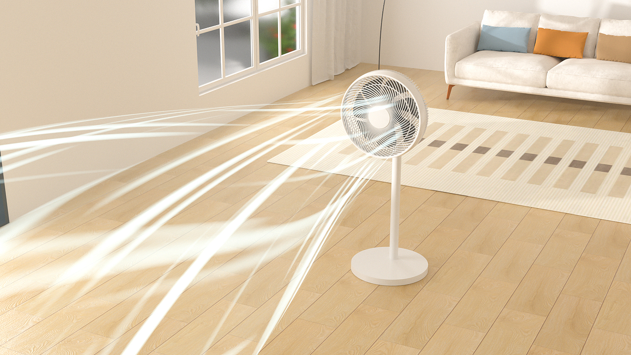 落地风扇产品-三维动画