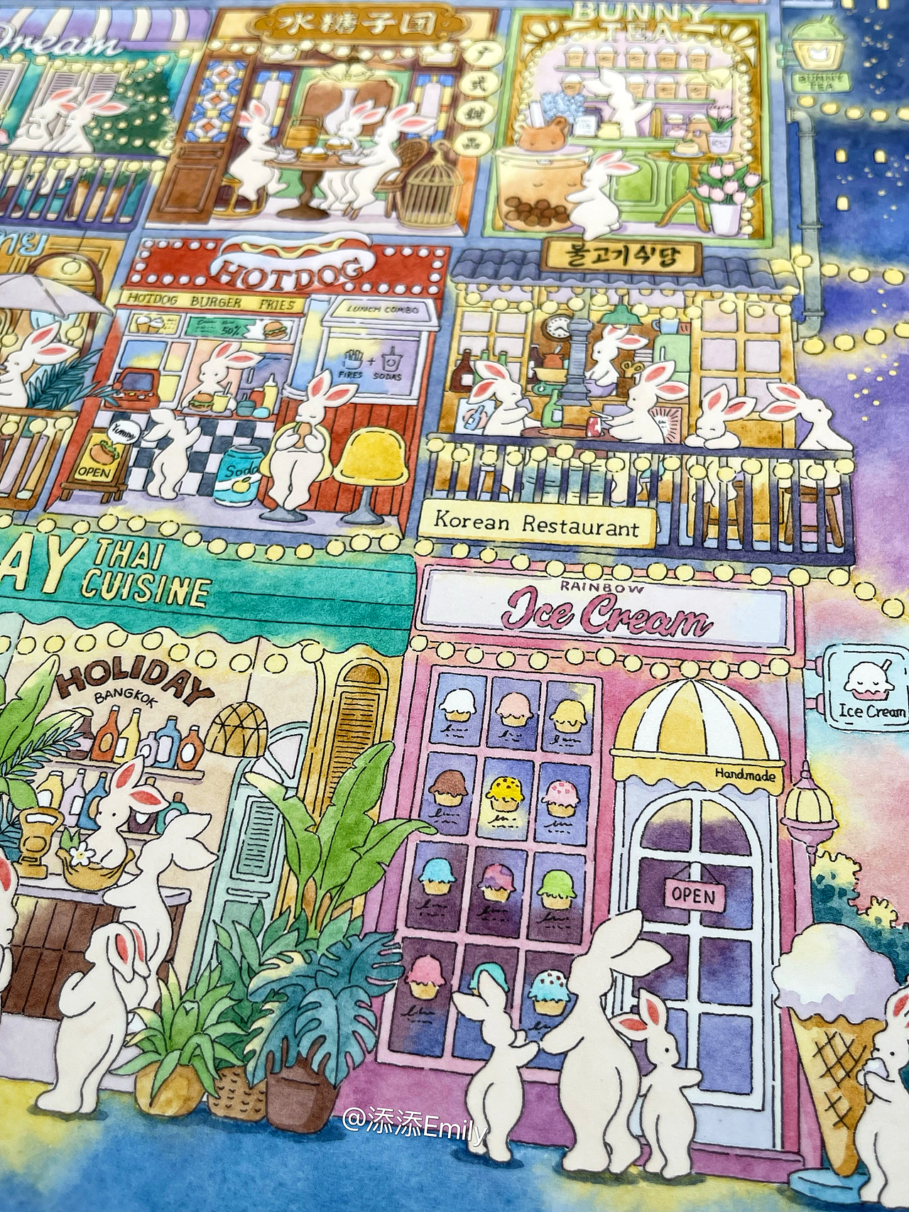 美味公寓（兔崽崽系列）（图ZMzEyMjE5NzUy） - 商业插画 - 站酷设计师添添Emily原创素材 - 站酷ZCOOL