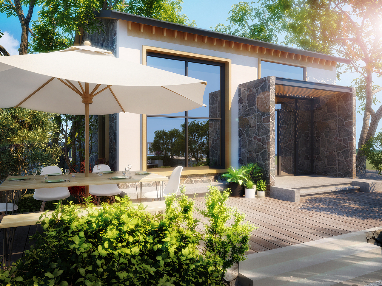 室外效果图表现--透视+鸟瞰