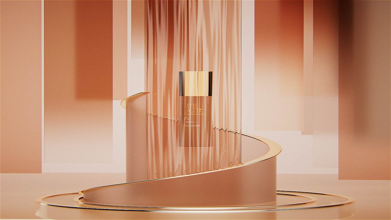 C4D——粉底液化妆品动画