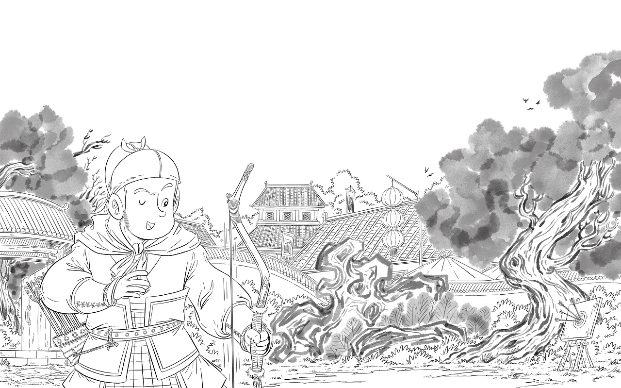 一套小绘本--卖油翁