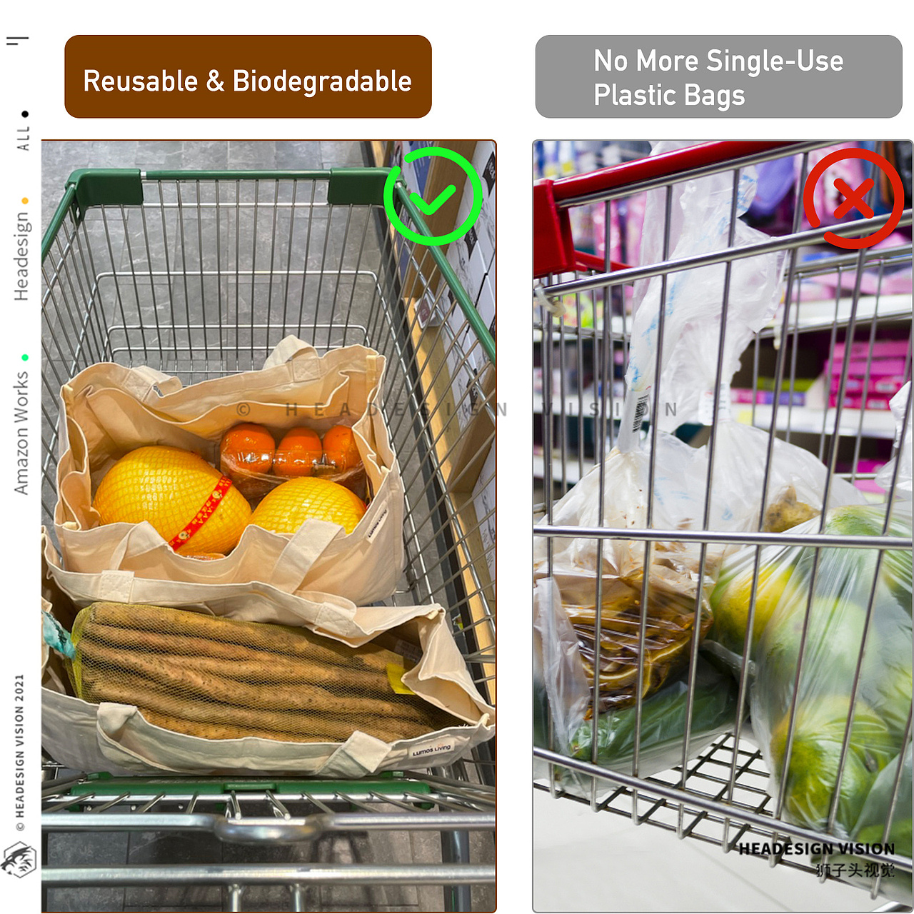 购物袋产品拍摄_主图设计_A+页面设计-狮子头视觉（图ZMzE4MTM2NDUy） - 电商 - 站酷设计师亚马逊主图设计原创素材 - 站酷ZCOOL