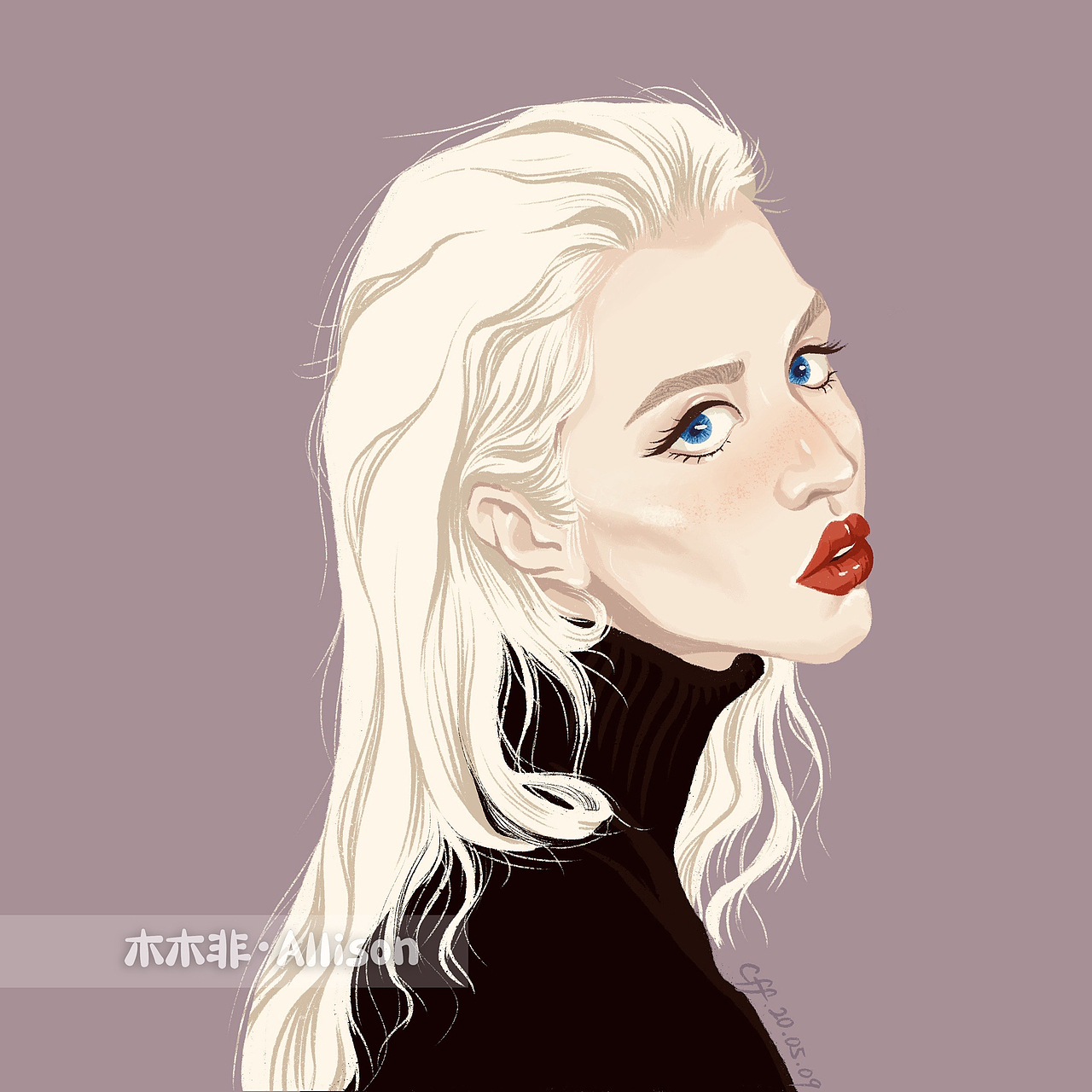 头像练习（图ZMzMzODQ2NTg0） - 创作习作 - 站酷设计师Allison376320原创素材 - 站酷ZCOOL