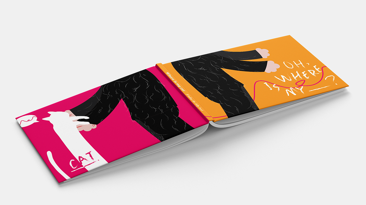 插画绘本设计 Where is my cat?