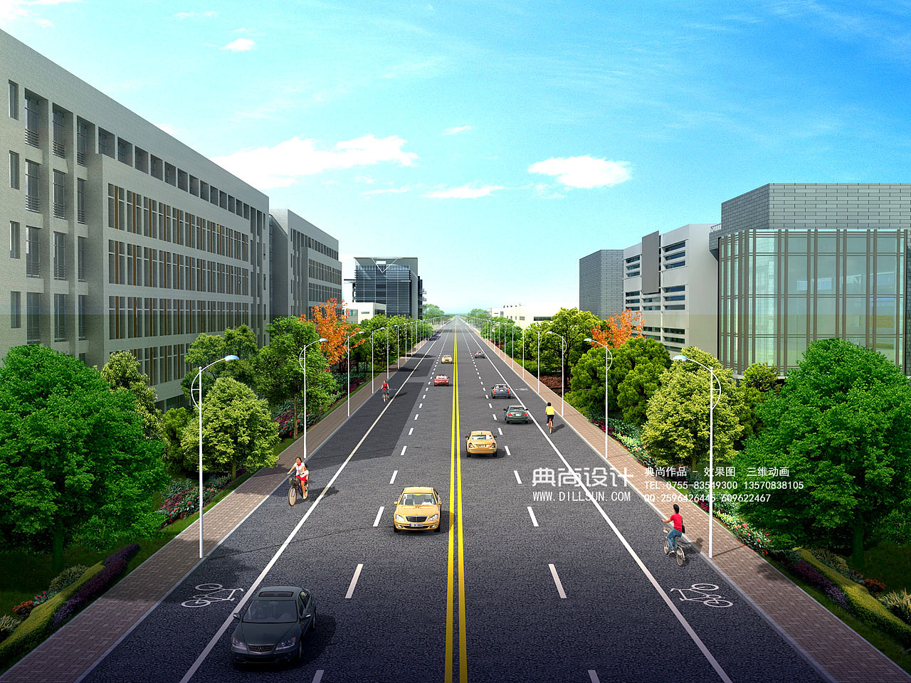 道路街边小品效果图2