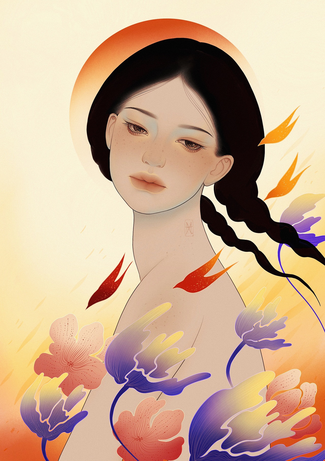 沉入谷底（图ZMzIzODk4NjYw） - 艺术插画 - 站酷设计师XU喵喵原创素材 - 站酷ZCOOL