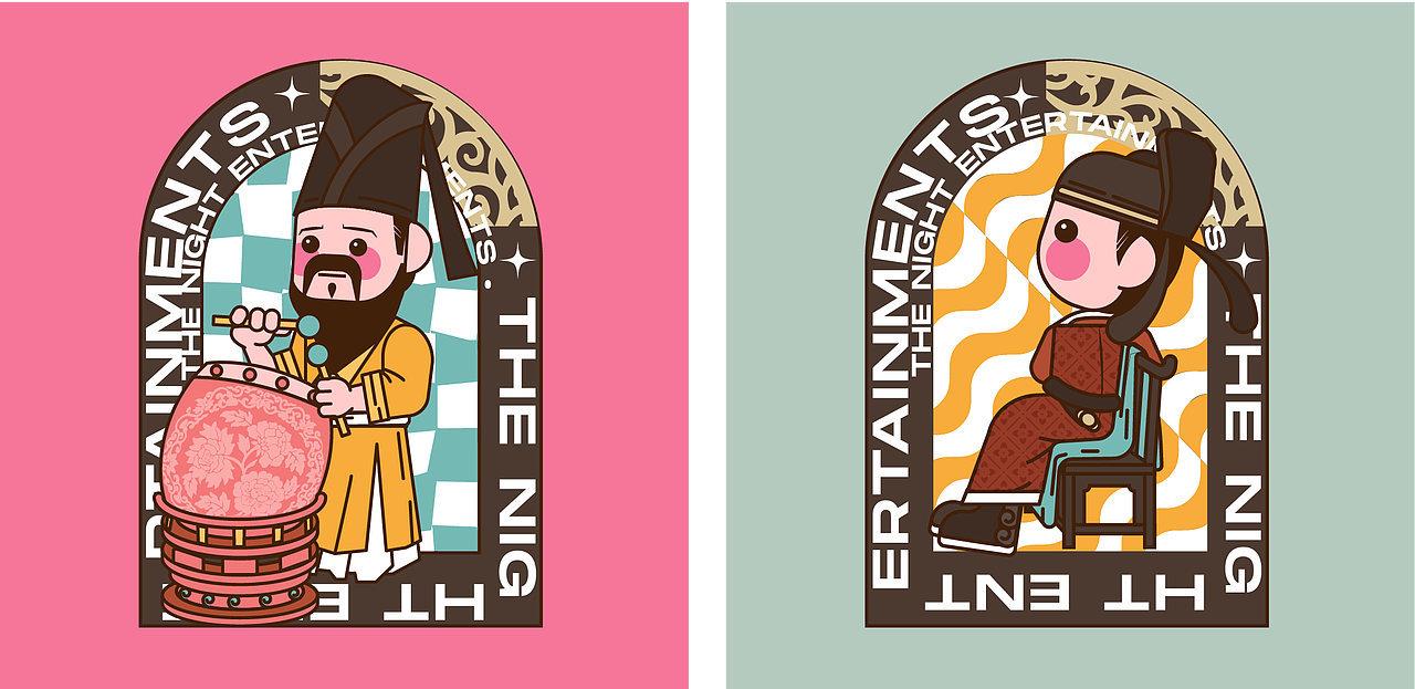 画师繁星2.0第五期第四周 夜宴图（观舞）（图ZMzUxOTE5NzY4） - 创作习作 - 站酷设计师丛林溜达猫原创素材 - 站酷ZCOOL