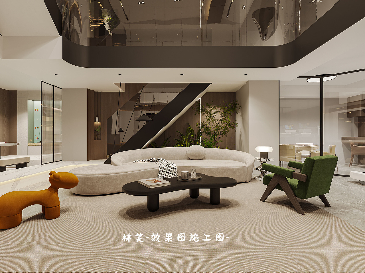 现代风大宅设计，呈现空间艺术美学（图ZMzY0MTc1Nzk2） - 家装设计 - 站酷设计师北玄笑笑原创素材 - 站酷ZCOOL