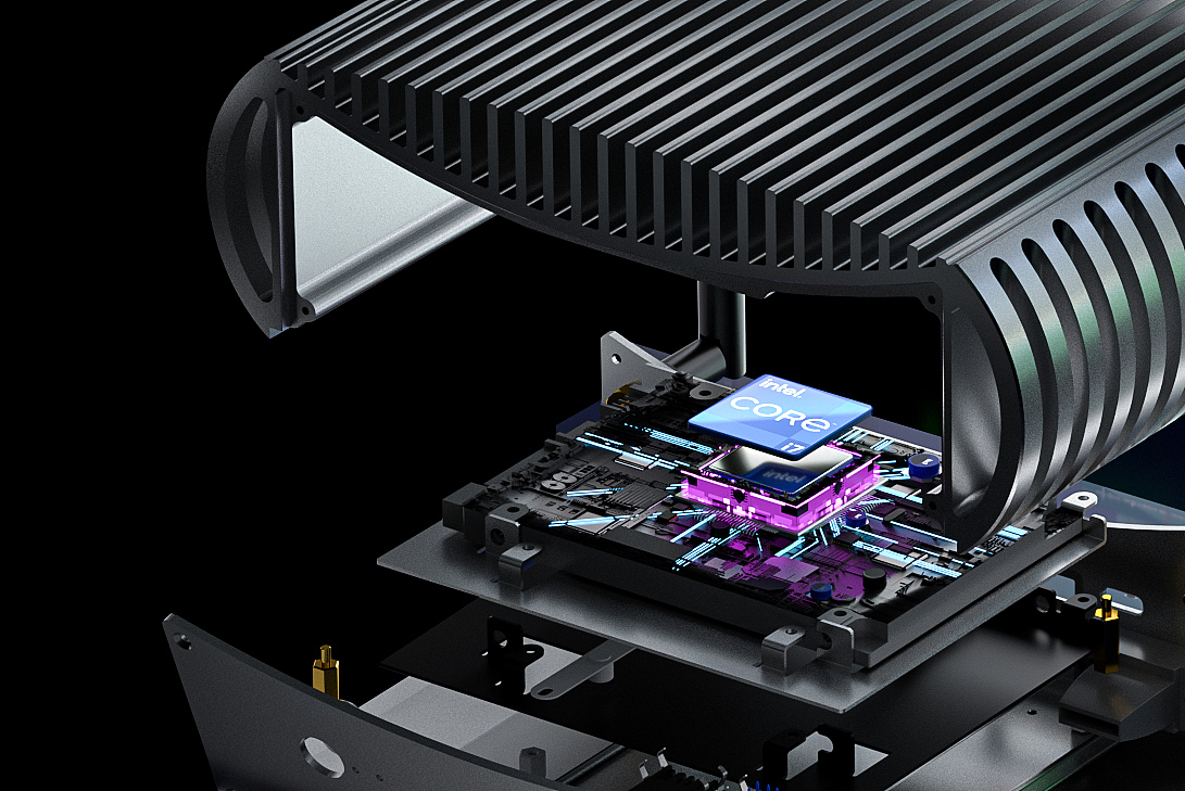 视觉三维渲染 —— 迷你电脑 / mini PC（图ZMzQzNjQwNDE2） - 场景 - 站酷设计师xiQiren原创素材 - 站酷ZCOOL