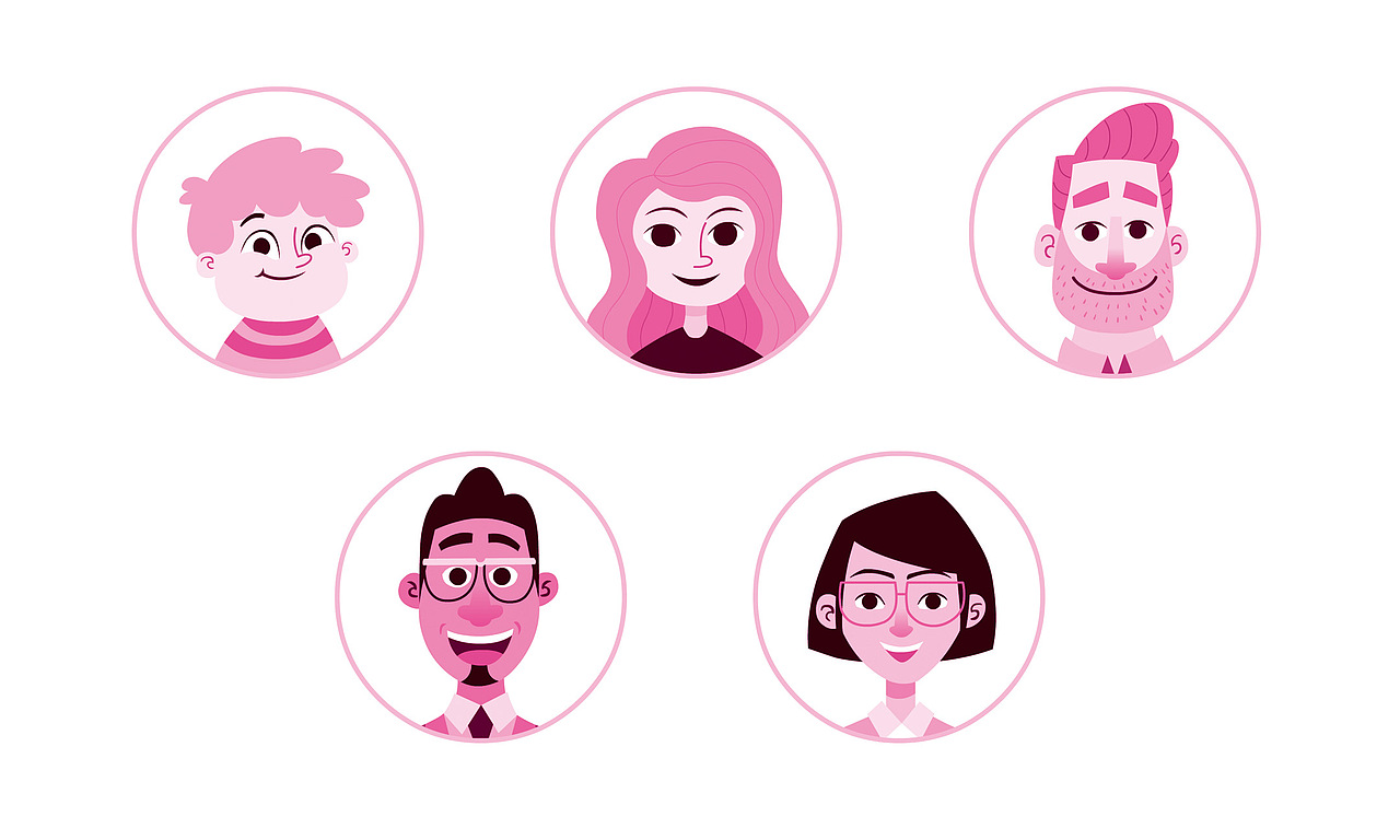 插画作品回顾 | 对外汉语教材人物形象设计（图ZMzY0OTM2Mjg0） - 商业插画 - 站酷设计师莲海慈心原创素材 - 站酷ZCOOL