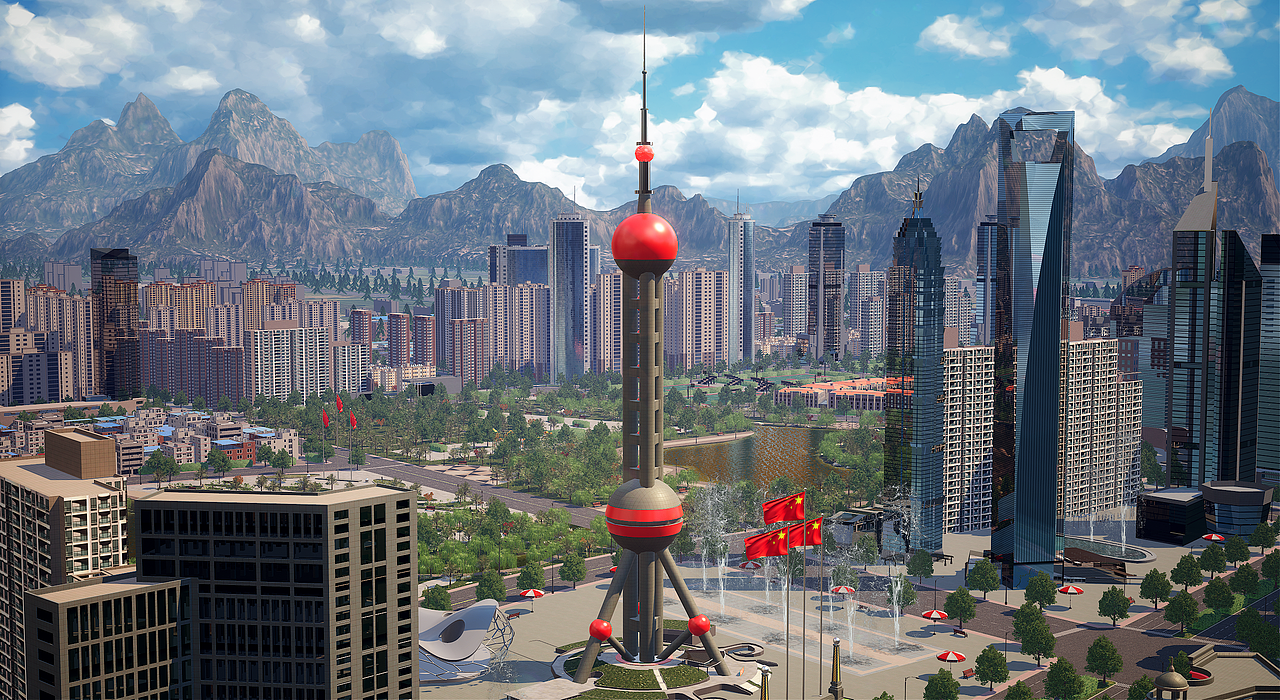 UE4/UE5 虚拟搭建城市-数字孪生-大城市场景（图ZMzE2MDUyMTI0） - 建筑/空间 - 站酷设计师CG繁华原创素材 - 站酷ZCOOL