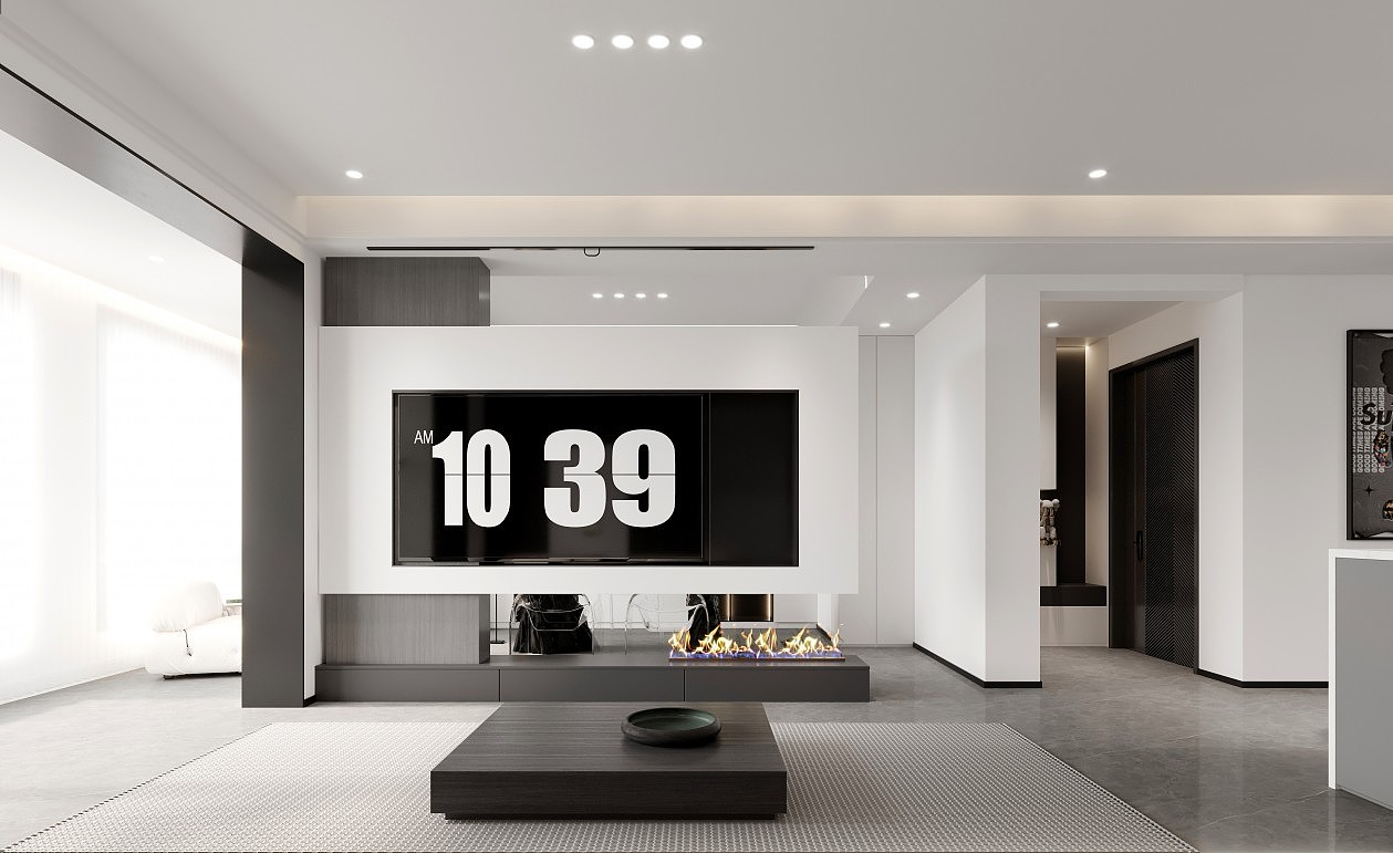 现代客餐厅效果图表现（图ZMzIwNjU4MDky） - 家装设计 - 站酷设计师豆豆abc原创素材 - 站酷ZCOOL